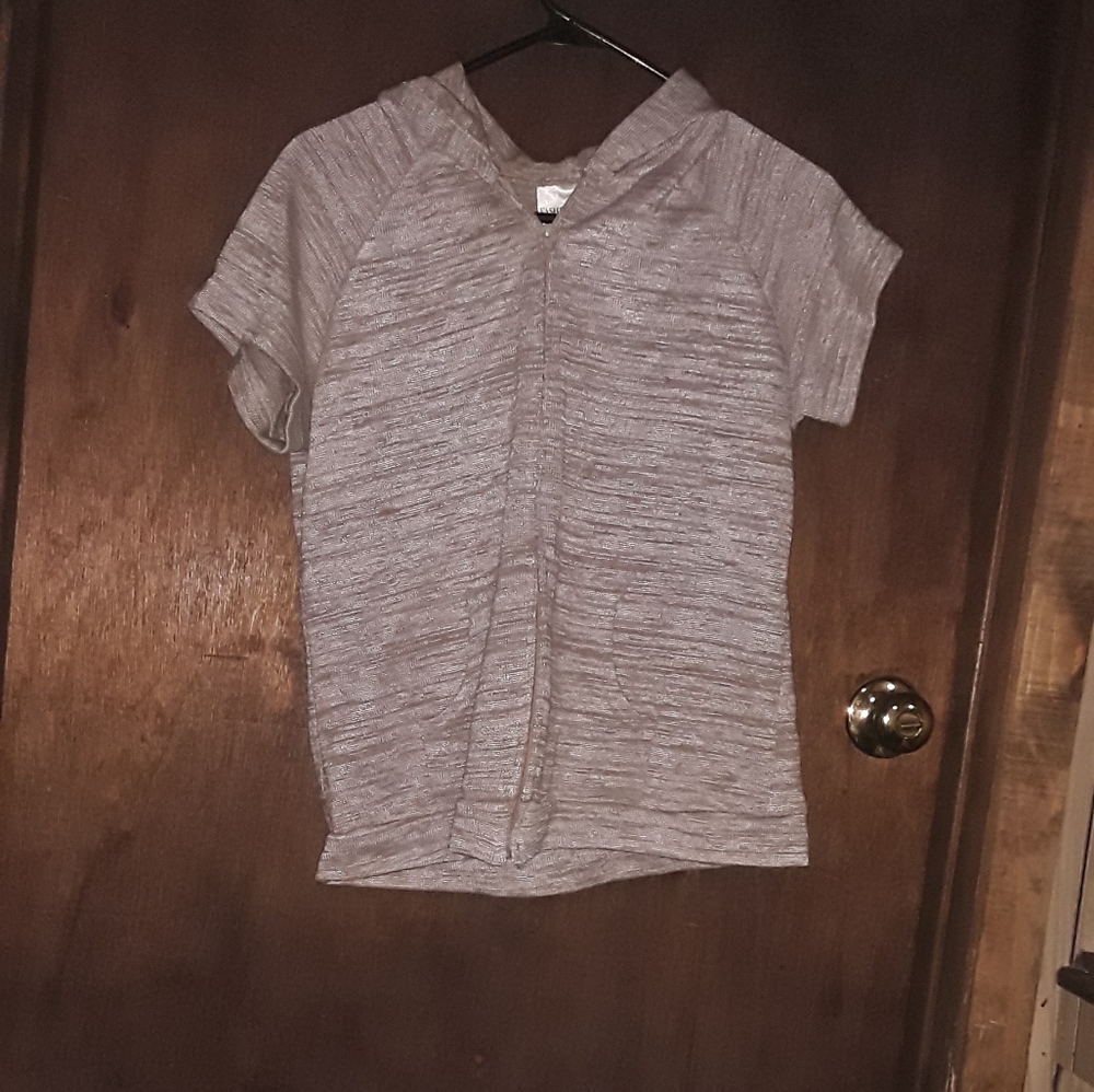 Zip-up hoodie shirt